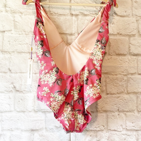 Liberty Fabric Archive Lilac Plunge Swimsuit - Picture 4 of 6